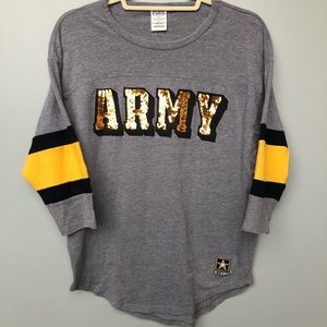 Pink Victoria’s Secret Army T-Shirt Size Small